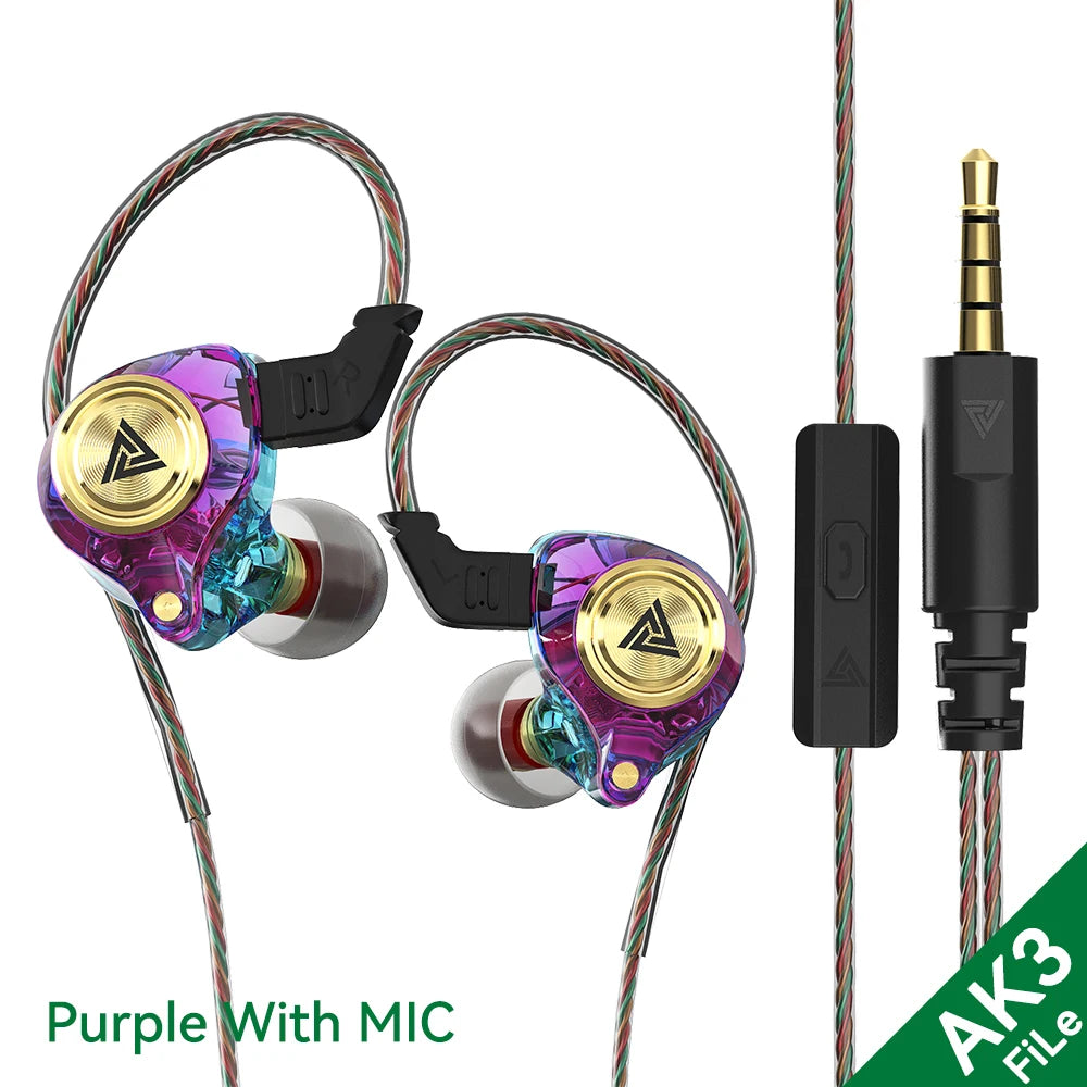 QKZ AK3 FiLe Wired Earphone with Microphone