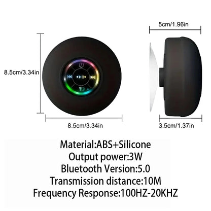 Portable Wireless Bluetooth Speaker LED IPX4 Waterproof