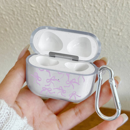 Pink Bow Designed Case For AirPods 4 3 1 2 Gen