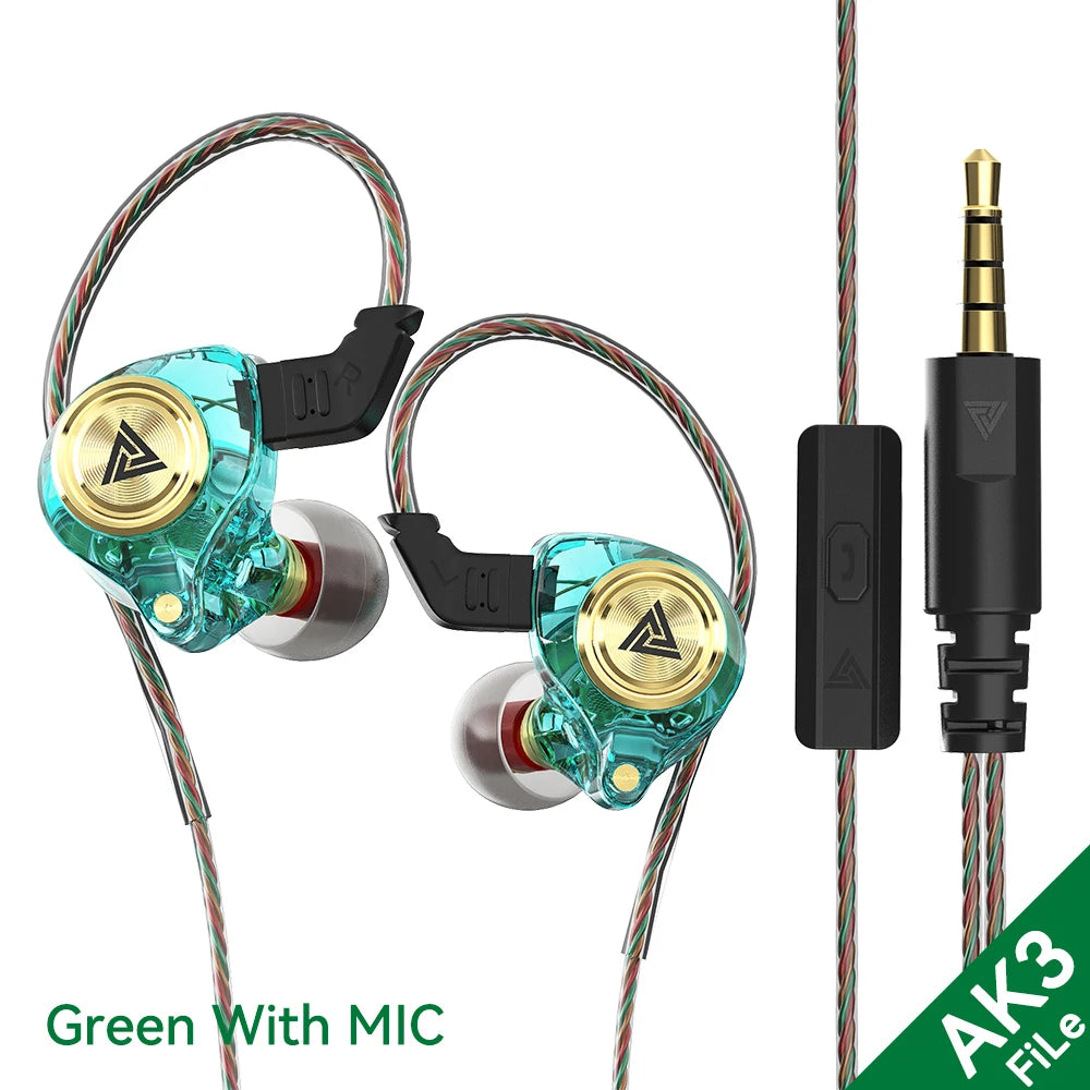 QKZ AK3 FiLe Wired Earphone with Microphone