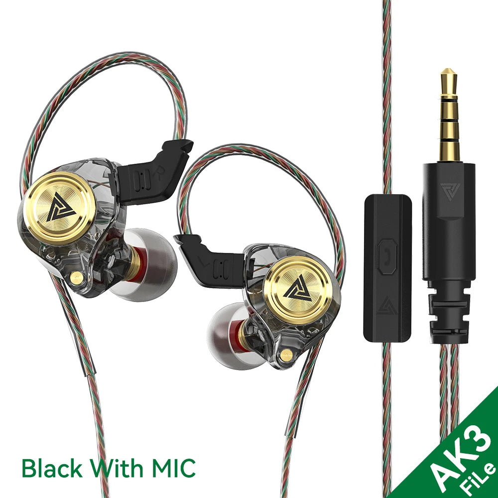 QKZ AK3 FiLe Wired Earphone with Microphone
