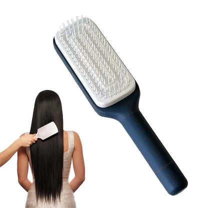 Rotatable Self Cleaning Hair Brush