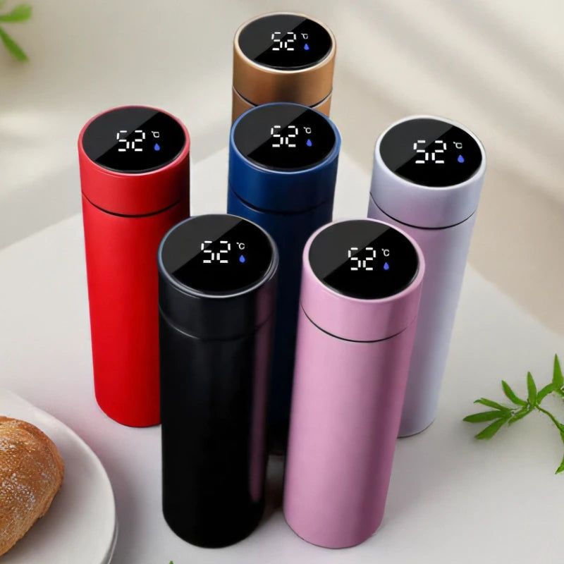500ml Stainless Steel Thermos Bottle with Digital Temperature Display