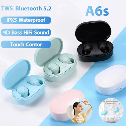 Original A6S TWS Headset Wireless Earphones