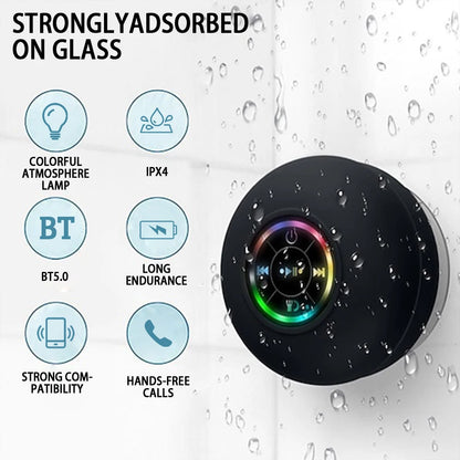 Portable Wireless Bluetooth Speaker LED IPX4 Waterproof